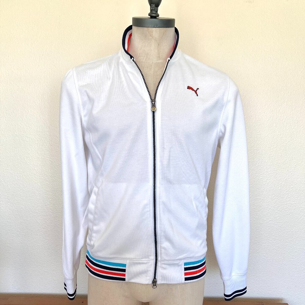 Puma Cloudspun Zip Up - Golf - Tennis -Jacket - White - Size Medium